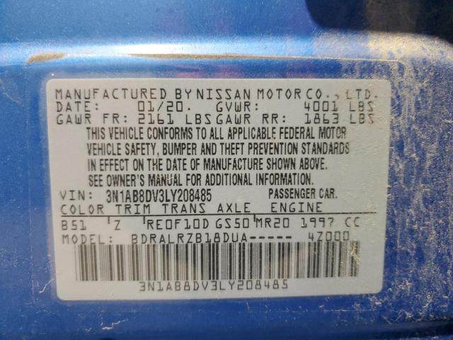 2020 NISSAN SENTRA SR 3N1AB8DV3LY208485