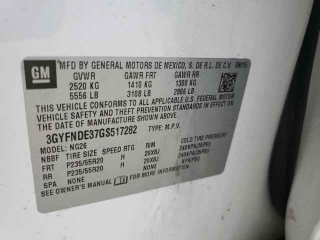 2016 CADILLAC SRX PREMIU 3GYFNDE37GS517282