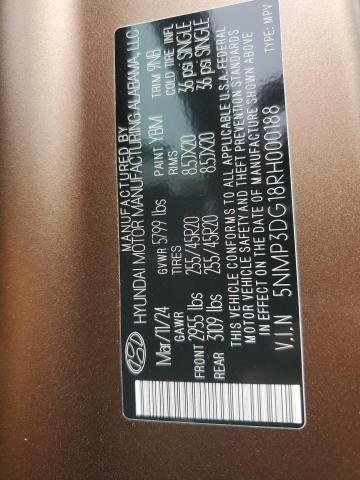 2024 HYUNDAI SANTA FE LIMITED - 5NMP3DG18RH000188