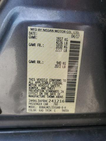 2017 NISSAN ALTIMA 2.5 - 1N4AL3AP8HC241216