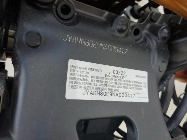 2022 YAMAHA MTM890 JYARN80E9NA000417