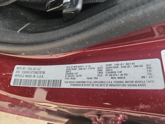 2025 RAM 1500 LARAMIE 1C6SRFJP7SN578798