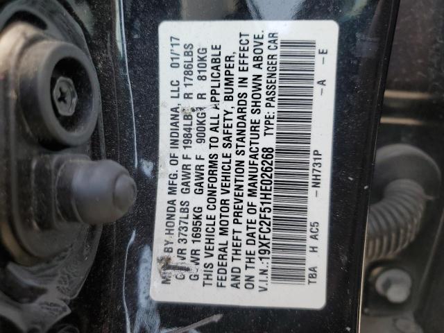 2017 HONDA CIVIC LX 19XFC2F51HE026268