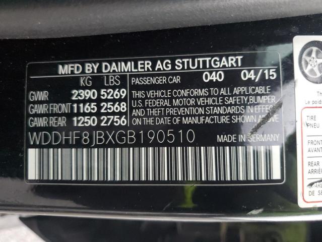 2016 MERCEDES-BENZ E 350 4MAT WDDHF8JBXGB190510