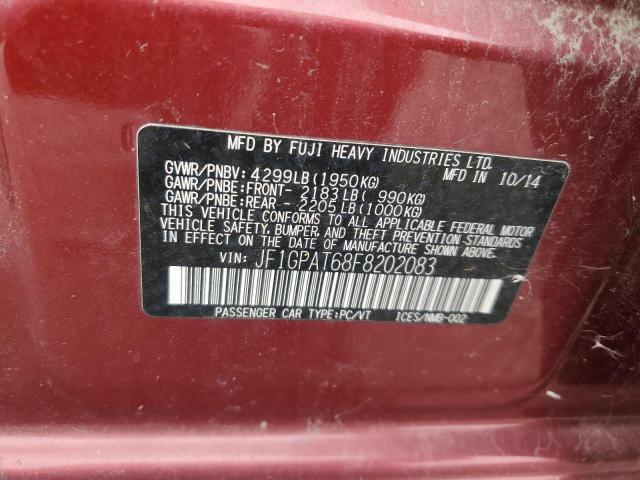 2015 SUBARU IMPREZA SP JF1GPAT68F8202083