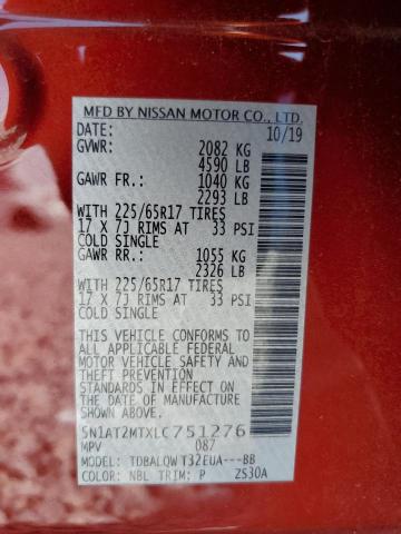 2020 NISSAN ROGUE S - 5N1AT2MTXLC751276