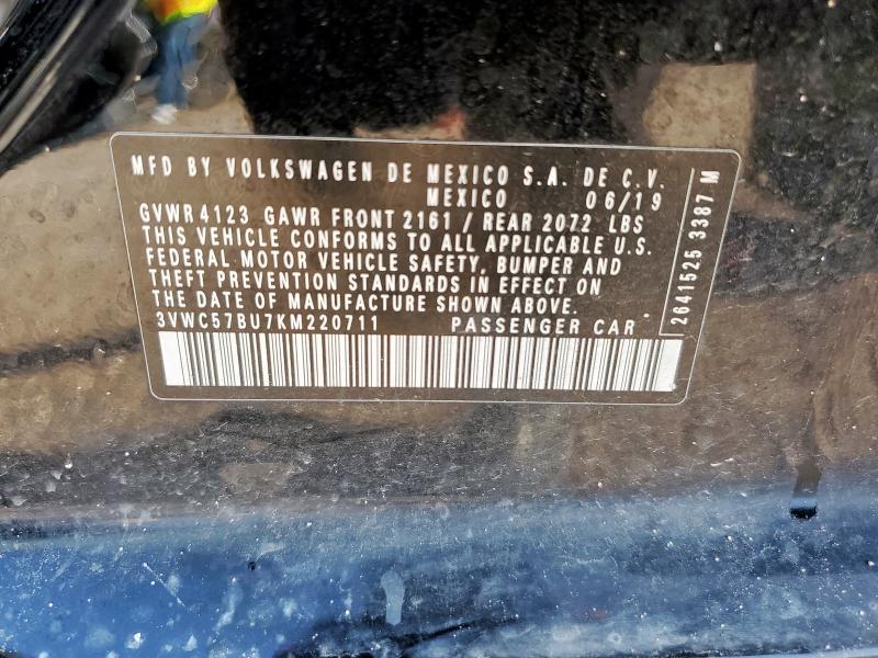 2019 VOLKSWAGEN JETTA S 3VWC57BU7KM220711