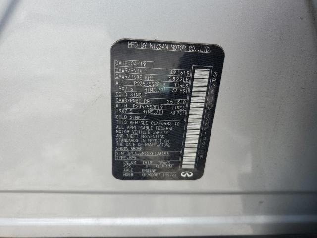 2019 INFINITI QX50 ESSENTIAL 3PCAJ5M12KF138158