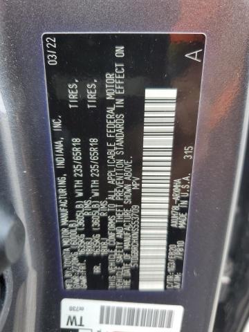 2022 TOYOTA HIGHLANDER 5TDGBRCHXNS553709