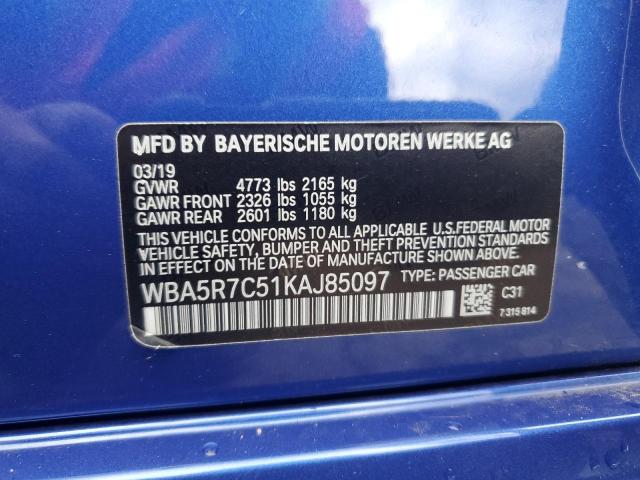 2019 BMW 330XI - WBA5R7C51KAJ85097