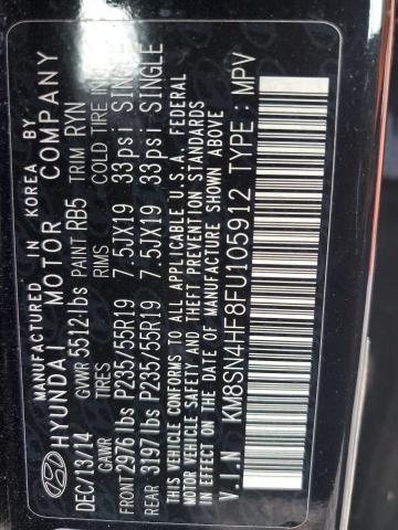 2015 HYUNDAI SANTA FE G KM8SN4HF8FU105912