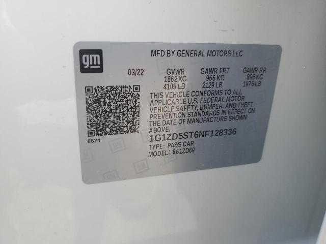 2022 CHEVROLET MALIBU LT - 1G1ZD5ST6NF128336