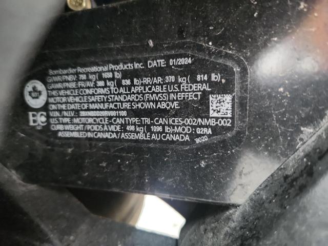2024 CAN-AM SPYDER ROA 2BXNBDD20RV001100
