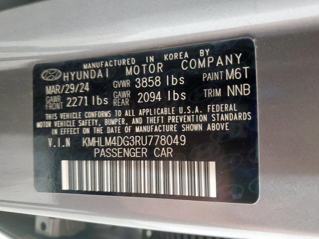 2024 HYUNDAI ELANTRA SE - KMHLM4DG3RU778049