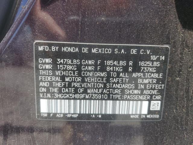 2015 HONDA FIT EX 3HGGK5H89FM735910