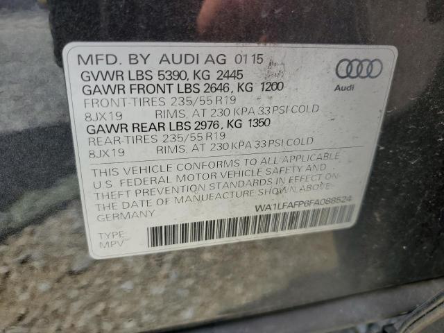 2015 AUDI Q5 PREMIUM WA1LFAFP6FA088524
