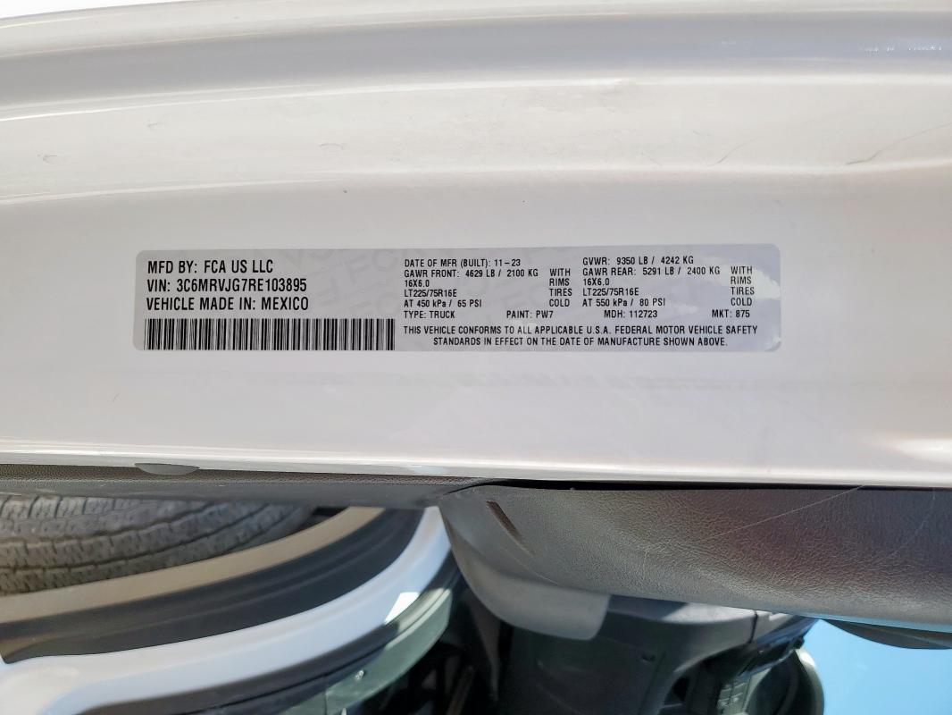 2024 RAM PROMASTER #3203801945