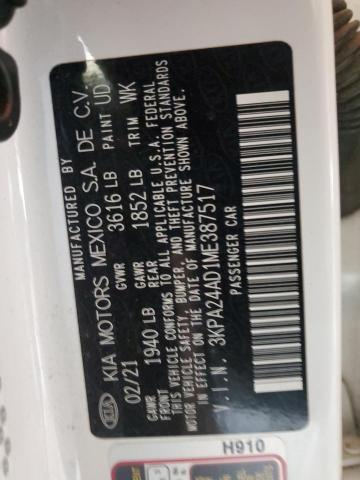 2021 KIA RIO 3KPA24AD1ME387517