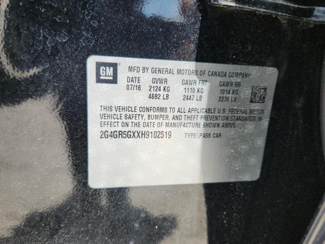 2017 BUICK REGAL PREM 2G4GR5GXXH9102519