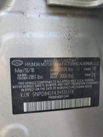 2018 HYUNDAI ELANTRA SE 5NPD84LF4JH335378