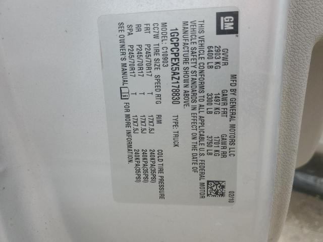 2010 CHEVROLET SILVERADO - 1GCPCPEX5AZ178830