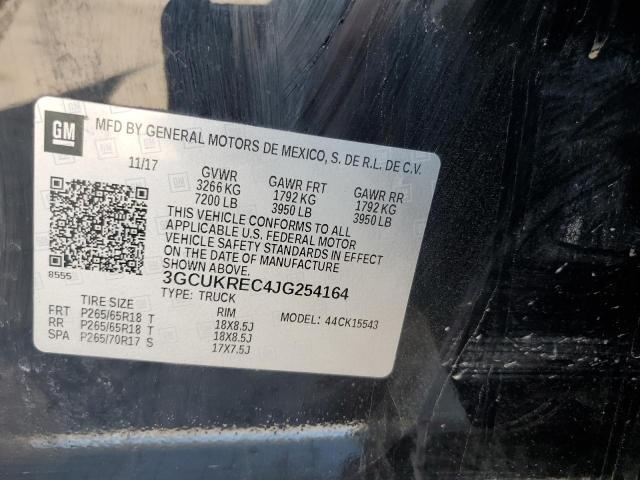 2018 CHEVROLET SILVERADO - 3GCUKREC4JG254164