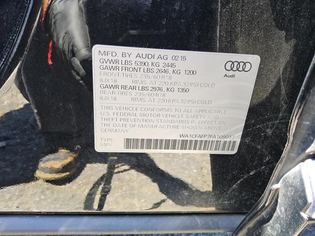 2015 AUDI Q5 PREMIUM WA1CFAFP7FA109011