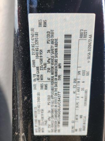 2018 FORD ESCAPE SE - 1FMCU9GD0JUC84377