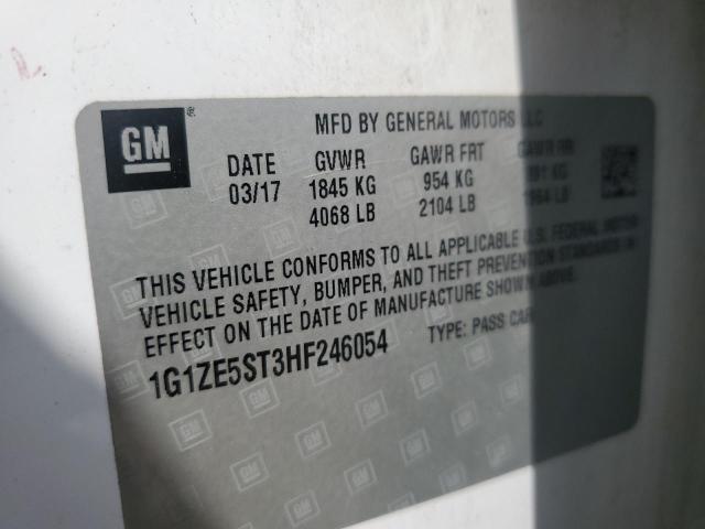 2017 CHEVROLET MALIBU LT 1G1ZE5ST3HF246054