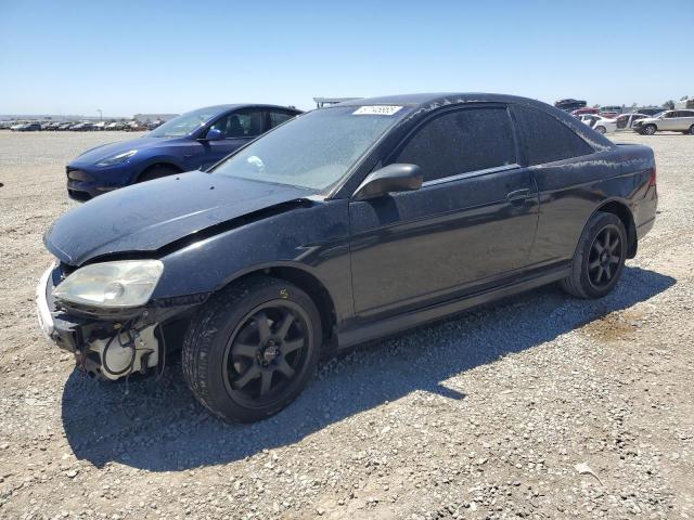 HONDA CIVIC LX 2003 black  gas 1HGEM21533L010042 photo #1