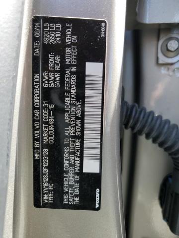2015 VOLVO V60 YV1612SJ2F1223128