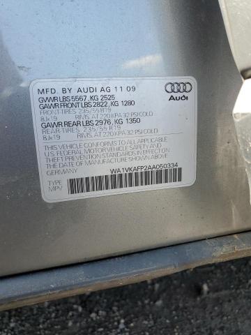 2010 AUDI Q5 PRESTIG - WA1VKAFP2AA050334
