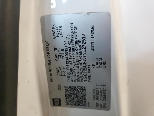 2022 CHEVROLET COLORADO L - 1GCHSCEA1N1272512