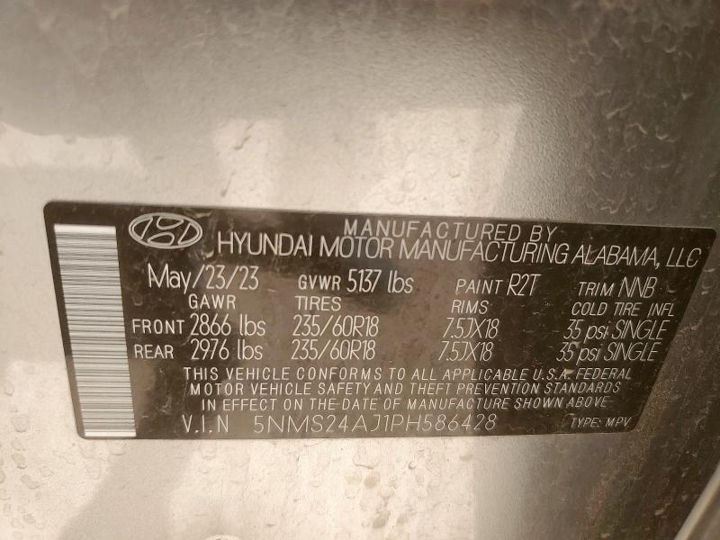 2023 HYUNDAI SANTA FE S - 5NMS24AJ1PH586428