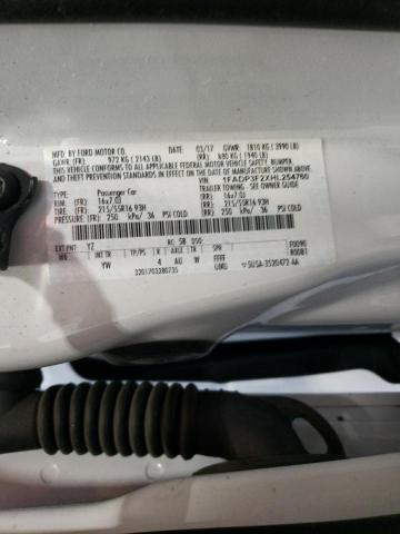 2017 FORD FOCUS SE 1FADP3F2XHL254760