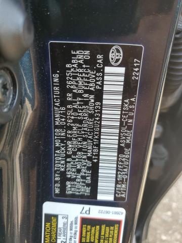 2016 TOYOTA CAMRY LE - 4T1BF1FKXGU243139