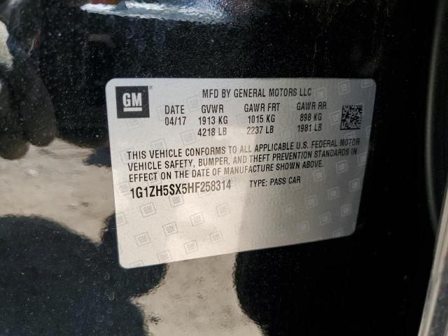 2017 CHEVROLET MALIBU PRE 1G1ZH5SX5HF258314