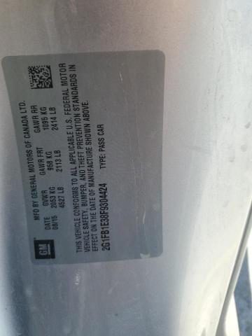 2015 CHEVROLET CAMARO LS 2G1FB1E38F9304424