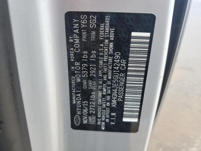 2016 HYUNDAI GENESIS 3.8L KMHGN4JE5GU142490