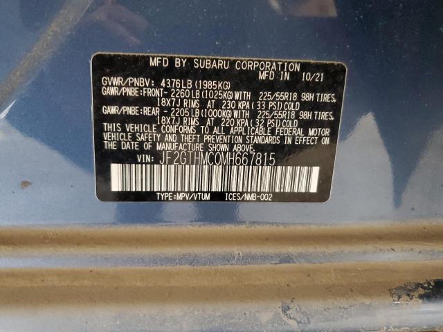 2021 SUBARU CROSSTREK JF2GTHMC0MH667815