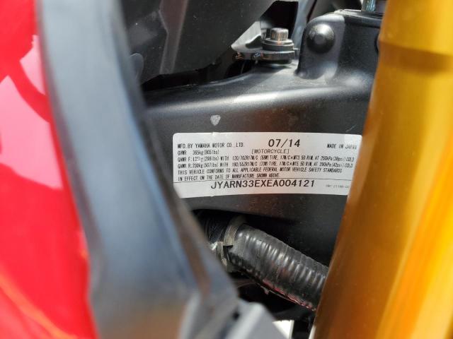 2014 YAMAHA FZ09 JYARN33EXEA004121