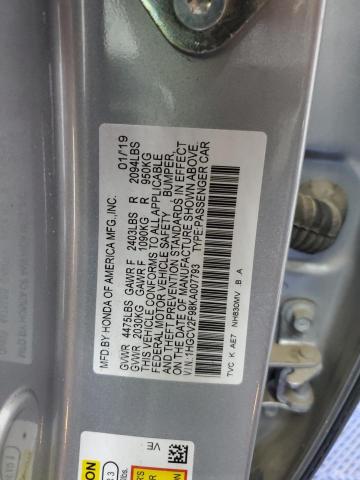 2019 HONDA ACCORD TOU 1HGCV2F98KA007793