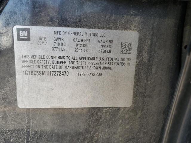 2017 CHEVROLET CRUZE LS 1G1BC5SM1H7272470