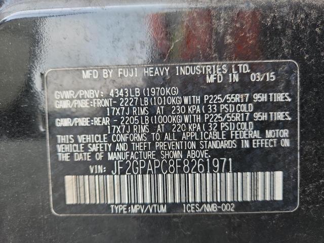 2015 SUBARU XV CROSSTR JF2GPAPC8F8261971