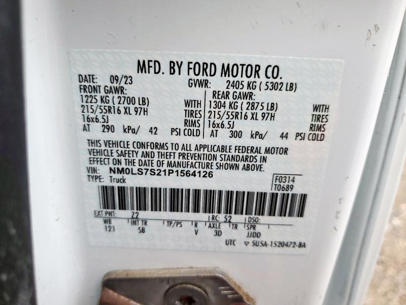 2023 FORD TRANSIT CO NM0LS7S21P1564126