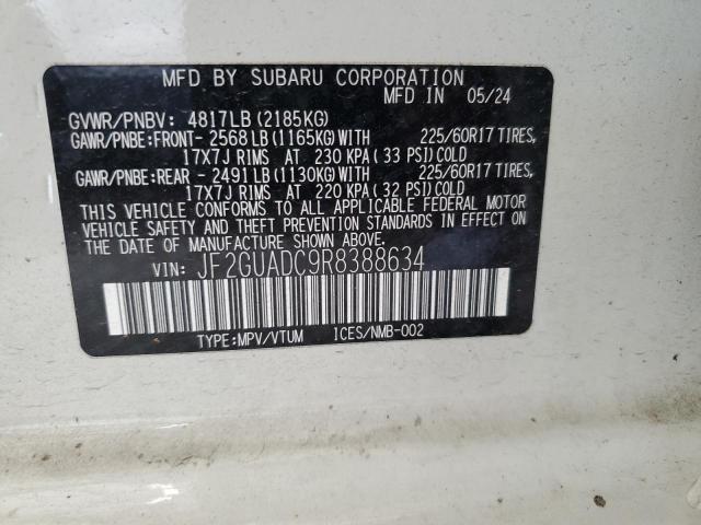 2024 SUBARU CROSSTREK - JF2GUADC9R8388634