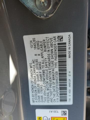 2025 HONDA CIVIC SPOR 2HGFE2F53SH537309