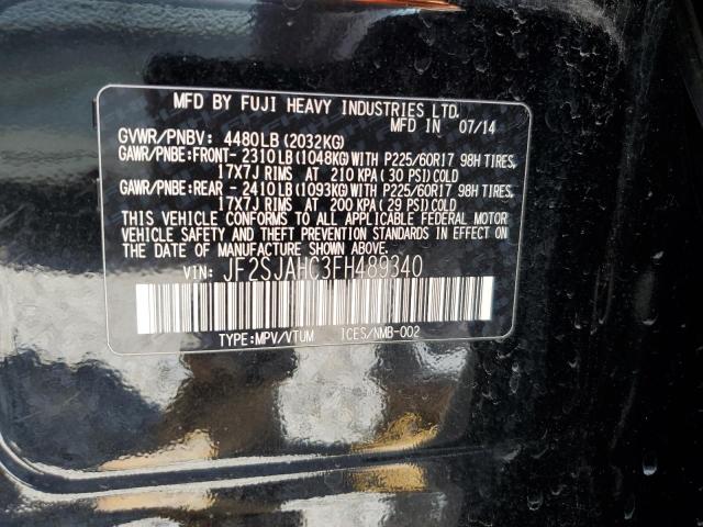 2015 SUBARU FORESTER 2 JF2SJAHC3FH489340
