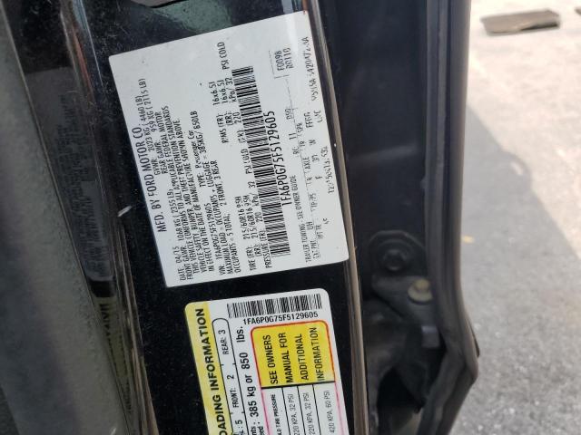 2015 FORD FUSION S 1FA6P0G75F5129605