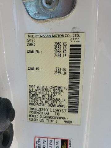 2012 NISSAN ALTIMA SR - 1N4BL2EP5CC119057